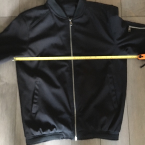 CLASSIC MEN LINED NYLON LIGHTWEIGHT BOMBER JACKET (BLACK) MEDIUM - Picture 6 of 8